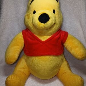 Disney Yellow and Red Plush Bear